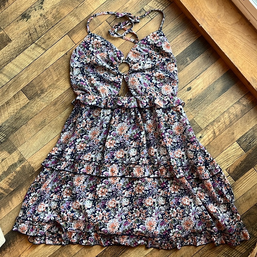 Floral Halter Dress